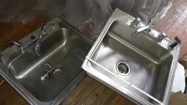 *p sinks stainless steel, work sink  kitchen and faucet