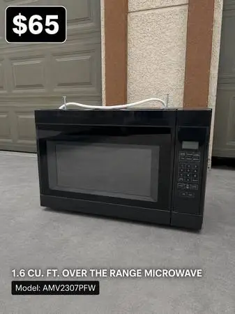 Over the range microwave