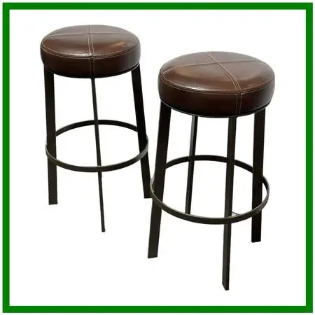 Berman Rosetti Bon Bon Swivel Barstools, Pair