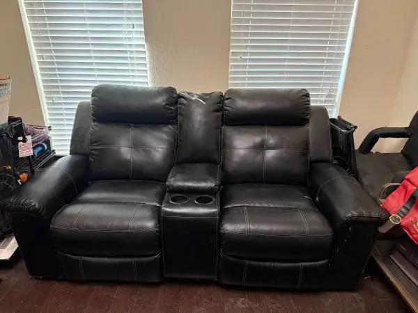Couches and chair with ottoman