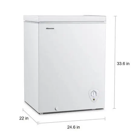 2-HISENSE 5 cu. ft. Chest Freezers (White)-*BRAND NEW!