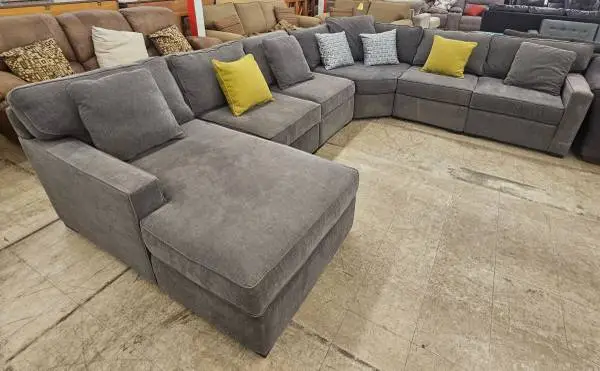 Jonathan Louis Modular Gray Sectional Sofa - FREE DELIVERY