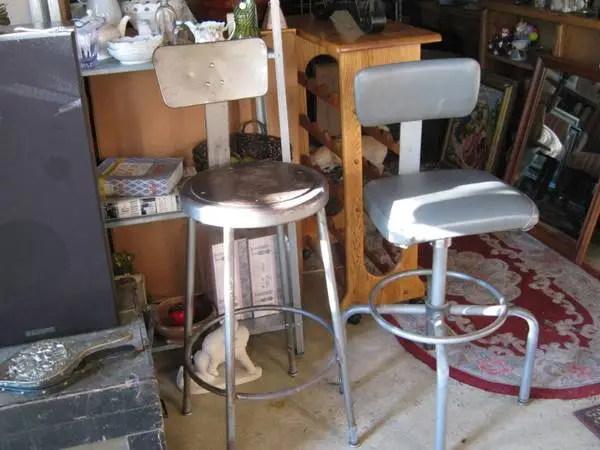 Vintage Industrial Style Draftsman Stools