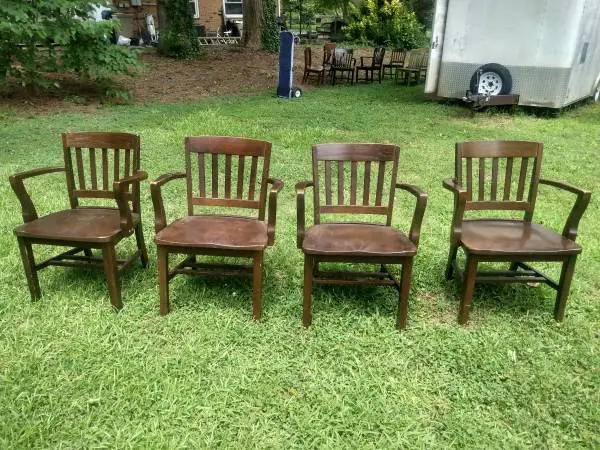 Square Back Bankers Chairs AKA Bank of England Chairs, $85each