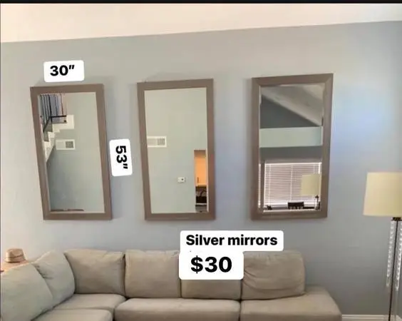 30” x 53” mirrors