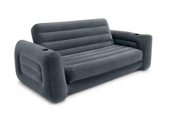 Intex 66552EP Pull-Out Inflatable Sofa - Gray / Comes with Air pump