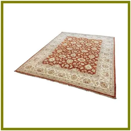 7ft 11in × 9ft 11 In Pak-veg Hand-knotted Floral Wool Area Rug