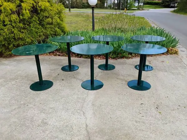 Industrial Grade, Steel Bistro Tables, Great Weight, $145 each