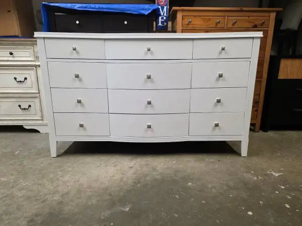 Modern Large White 12 Drawer Dresser