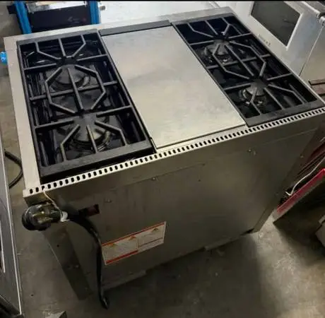 Wolf 36 stainless steel gas stove