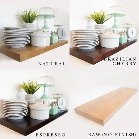 Alder Floating Shelf - 71 inches x 6 inches - Espresso Color