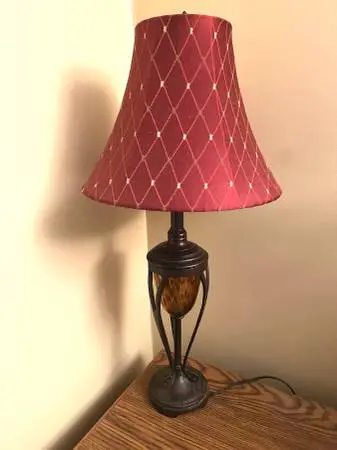 Cast iron base lamp 31” tall