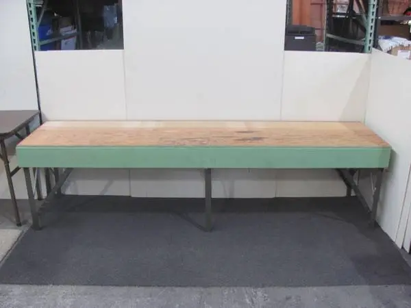 25 HIGH plywood top metal legs bench stand (96 x 24) (3, price EACH)