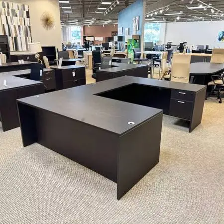 *8 colors NEW 5.5ft w x 8ft d U Shaped Straight Front Desk Sets
