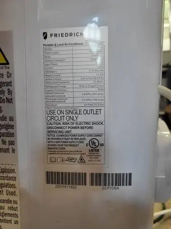 Portable AC by Friedrich 6k BTU