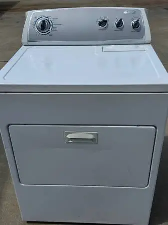 Silver panel whirlpool dryer electric large load capacity