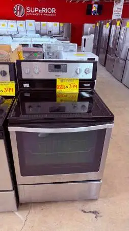 WHIRLPOOL GLASS TOP ELECTRIC STOVE