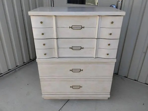 Vintage 1950s Mid Century Modern Tall Chest