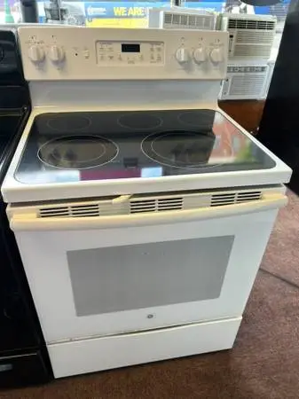 GE Electric Stove White Finish