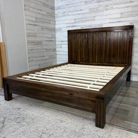 Rustic Wood Queen Bedframe *delivery available*