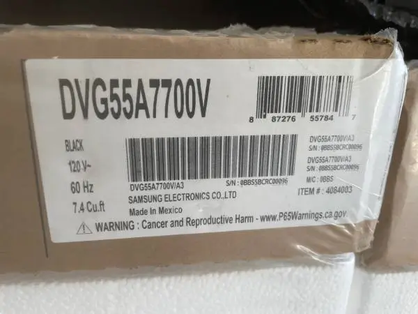 Brand new top load,Samsung washer and dryer in the box