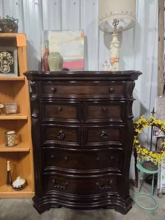 Dark Wood Chest of Drawers