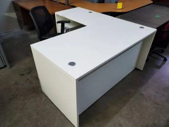 *New White + 8 other colors L Shaped Office Desk Shells MSRP $721