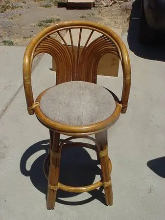 rattan swivel bar stool 24 inch seat height