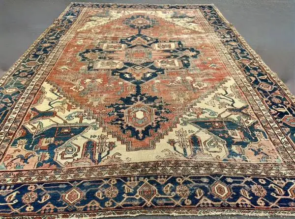 Antique Persian rug Serapi 10x14ft
