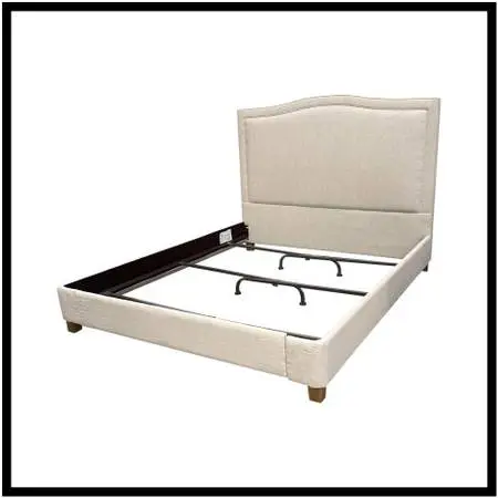 California King Restoration Hardware Lathem Upholstered Bed Frame