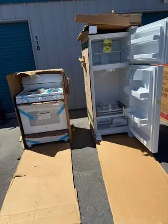 Brand New Electric Stove + Fridge