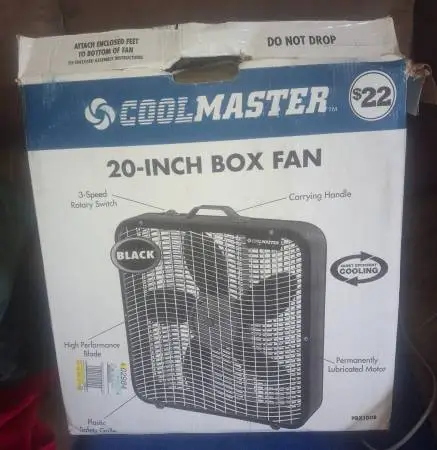 Box Fan. Black