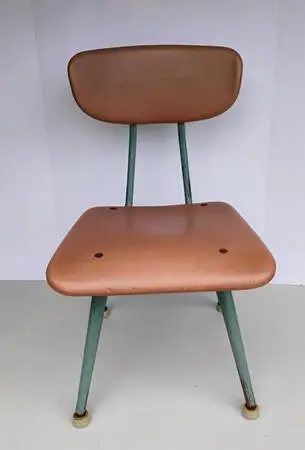 1950s Amerflex childrens school chair - Pink - Mid Century Modern
