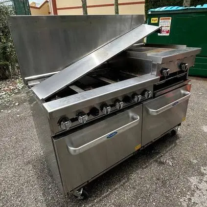 CookRite S/S 60 Gas Range w/ Griddle & Burners RTR# 6063819-02