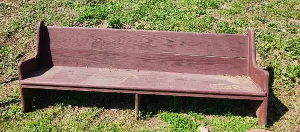 Vintage Wooden Church Pew