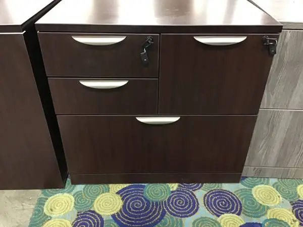 *9 Colors New Commercial Locking 4 Drawer Combo Lateral File cabinet