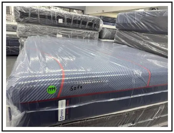 King Size Sealy Posturepedic Elite Hybrid Mattress & Boxes Bed