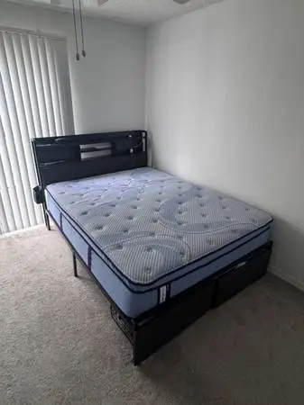Premium Queen Mattress and Bed Frame (Almost - like NEW)- MOVE OUT SAL