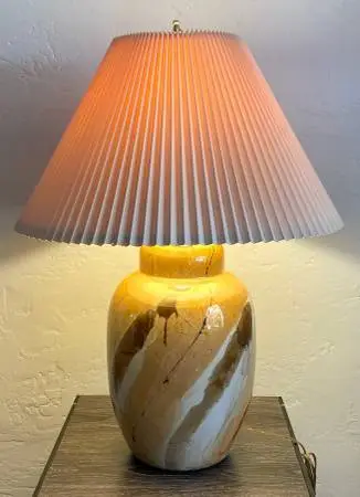 MCM Glazed Large Ginger Jar Table Lamp