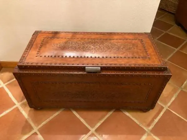Embossed Leather Chest