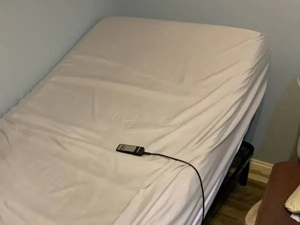 Single XL Adjustable Bed Frame & Mattress
