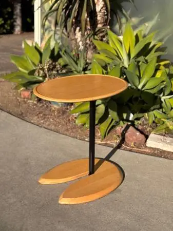 Ekornes Stressless Ellipse Adjustable Side Table – Scandinavian Modern