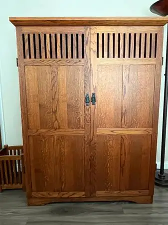 Oak Computer Desk & Workstation