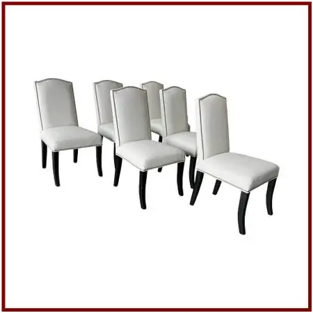 Sole Designs Allison Camelback Dining Side Chairs, Set Of Six
