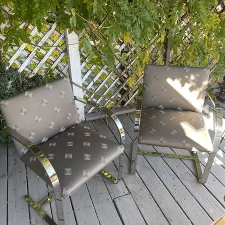 VINTAGE MID CENTURY MODERN BAUHAUS KNOLL BRNO FLAT BAR CHAIRS VINTAGE
