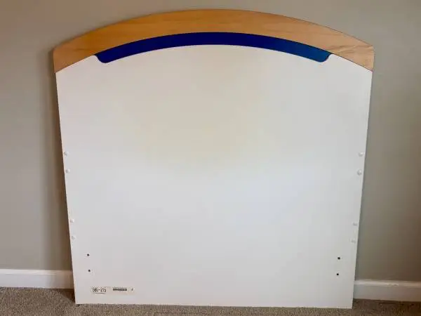 Twin Bed Headboard – White with Interchangeable Color Bands