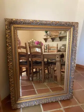 Large Ornate Gold Mirror
