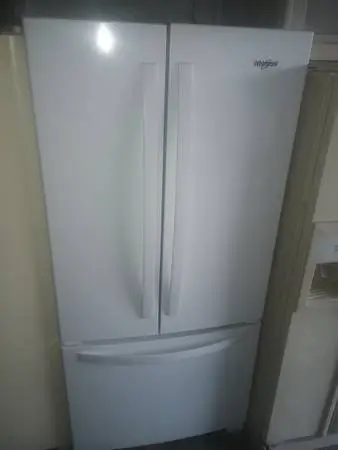 Like New White Whirlpool French Door Refrigerator