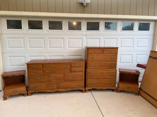 Solid wood bedroom set