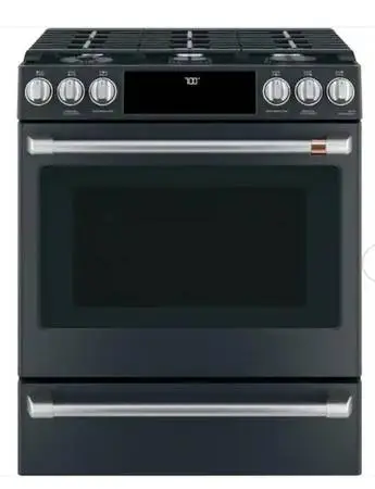 New Cafe 5.6 cu.ft. Slide In Smart Gas Stove with Warranty